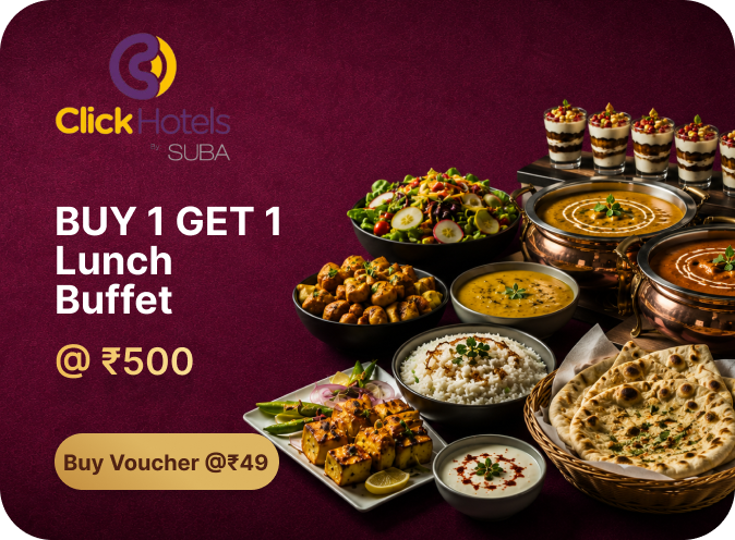 Buy 1 Get 1 Lunch Buffet @ ₹500 — buy the voucher at ₹49