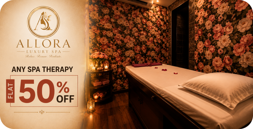 Allora Luxury Spa Mumbai: Flat 50% OFF Any Therapy — Rs.199 Zookout