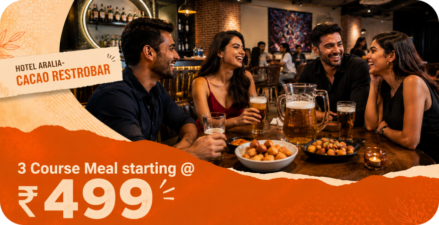 Cacao Restrobar Hotel Aralia Mumbai: 11 Zookout Deals — Meals, Buffets, and Cocktails from Rs.399