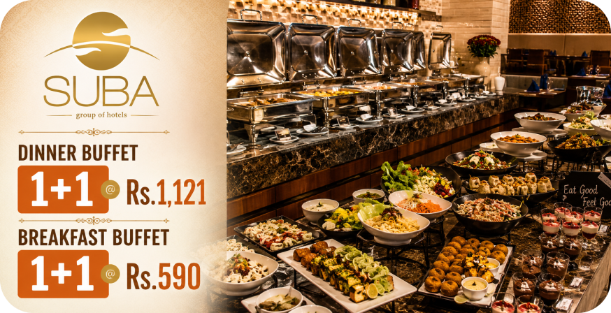 Sydewok Restaurant Hotel Suba Galaxy: Buy 1 Get 1 FREE Buffet — Dinner at Rs.1,121 & Breakfast at Rs.590 | Zookout